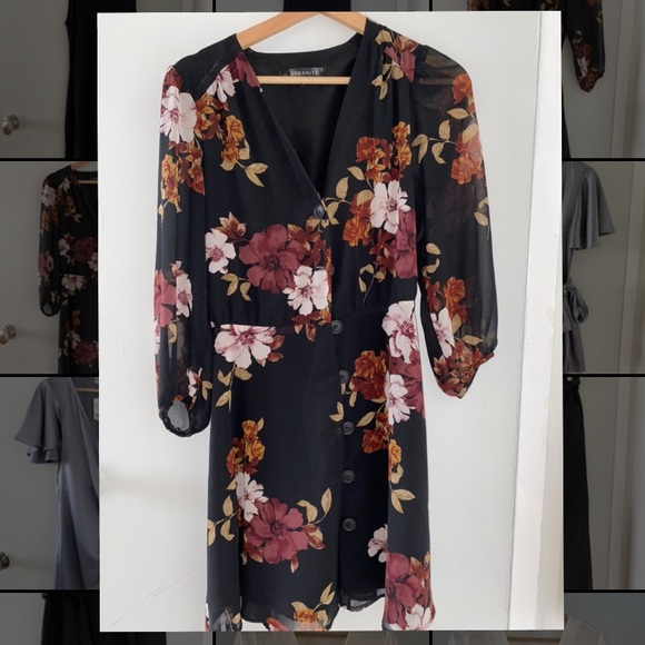 Floral Dress with Removable Belt - size xs - Picture 2 of 2